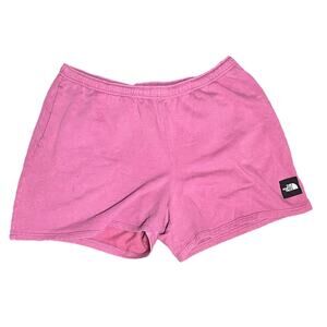 The North Face Sweat Shorts Never Stop Pink Fleece Cotton Blend TNF Mens XXL